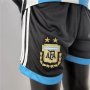 Kids World Cup 2022 Argentina Home Soccer Kit(Shirt+Shorts)