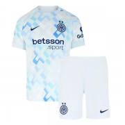 KIDS INTER MILAN 25/26 AWAY FOOTBALL KIT(Shirt+Shorts)