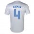2013 Netherlands #4 Koeman Away White Jersey Shirt