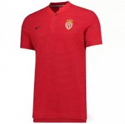 Cheap AS Monaco FC Soccer Jersey Football Shirt 2017/18 Red Polo Shirt