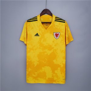 20-21 Wales Euro 2020 Soccer Jersey Away Yellow Football Shirt