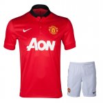 13-14 Manchester United Home Jersey Kit(Shirt+Short)