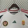 UEFA Euro 2024 Hungary Away White Soccer Jersey Football Shirt