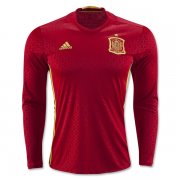 Spain 2016 LS Home Soccer Jersey