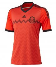 2014 Mexico Away Red Jersey Shirt