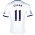 13-14 Chelsea #11 OSCAR White Away Soccer Jersey Shirt