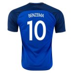France Home 2016 BENZEMA #10 Soccer Jersey