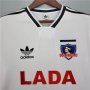 Colo-Colo Retro Soccer Jersey 1991 White Home Football Shirt