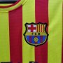 Barcelona FC Retro Soccer Jersey 13-14 Yellow Football Shirt