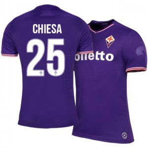 Fiorentina Home 2017/18 #25 Federico Chiesa Soccer Jersey Shirt