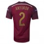 2014 Russia #2 ANYUKOV Home Red Jersey Shirt