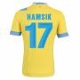 13-14 Napoli #17 Hamsik Away Yellow Jersey Shirt