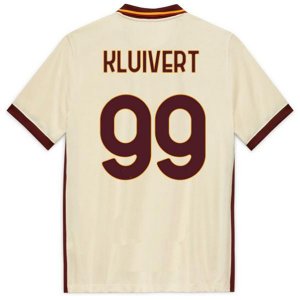 AS Roma 20-21 Away White #99 KLUIVERT Soccer Shirt Jersey