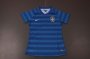 Women 2014 Brazil Away Blue Soccer Jersey Shirt