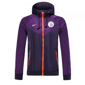 Manchester City 2019-20 Purple Hoody Jacket