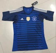 Germany Goalkeeper 2018 World Cup Blue Soccer Jersey Shirt
