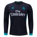 Real Madrid Away 2017/18 Black LS Soccer Jersey Shirt