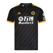 2019-20 Wolverhampton Wanderers Away Black Soccer Jerseys Shirt