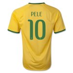 2014 Brazil #10 PELE Home Yellow Jersey Shirt