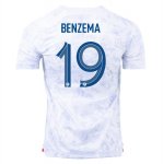 World Cup 2022 France Away benzema Soccer Jersey Football Shirt