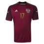 2014 Russia #17 DZAGOEV Home Red Jersey Shirt