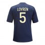 13-14 Olympique Lyonnais #5 Lovren Away Black Jersey Shirt