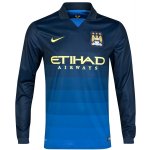 Manchester City 14/15 Long Sleeve Away Soccer Jersey