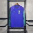 BRAZIL WORLD CUP 2022 AWAY BLUE LONG SLEEVE SOCCER JERSEY SHIRT