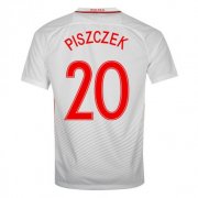 Poland Home 2016 Piszczek 20 Soccer Jersey Shirt