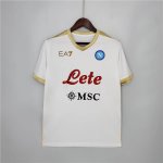 Napoli 21-22 Third White&Golden Soccer Jersey Football Shirt