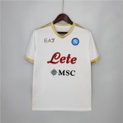 Napoli 21-22 Third White&Golden Soccer Jersey Football Shirt