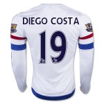 Chelsea LS Away 2015-16 DIEGO COSTA #19 Soccer Jersey