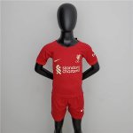 Kids Liverpool 22/23 Home Red Soccer Football Kit (Shirt+Shorts)