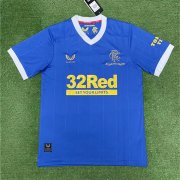 Glasgow Rangers 21-22 Home Blue Soccer Jersey Football Shirt