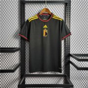 2022 Belgium Away Black Soccer Shirt Soccer Jersey