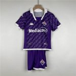 Kids Fiorentina 23/24 Home Football Kit Soccer Kit (Jersey+Shorts)