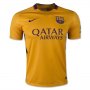 Barcelona Away 2015-16 DANI ALVES 22 Soccer Jersey Yellow