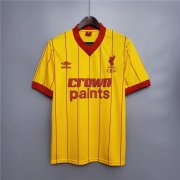 1984 Liverpool Retro Yellow Soccer Jersey Football Shirt