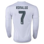 Real Madrid LS Home 2015-16 RONALDO#7 Soccer Jersey