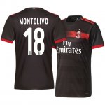 AC Milan Third 2017/18 Riccardo Montolivo #18 Soccer Jersey Shirt