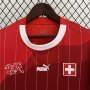 UEFA Euro 2024 Switzerland/Suisse Home Red Soccer Jersey Football Shirt