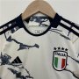 Kids Italy 2023 Away White Soccer Kit (Shirt+Shorts)