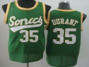 Seattle Supersonic Kevin Durant #35 Green Soul Swingman Jersey Style 1