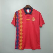 Spain Retro Soccer Jersey Shirt Home Red 1994