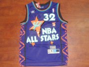 NBA 1995-1996 All-Star #32 Shaquille Oneal Purple Swingman Jersey