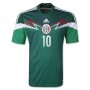 2014 Mexico #10 G.DOS SANTOS Home Green Soccer Jersey Shirt