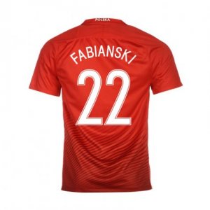 Poland Away 2016 Fabianski 22 Soccer Jersey Shirt