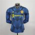 Manchester United 21-22 Third Blue Soccer Jersey Football Shirt ( LS-Player Version)