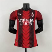 AC Milan Football Shirt 23/24 Home Red Soccer Jersey Shirt (Authentic Version)