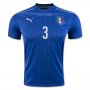 Italy Home 2016 CHIELLINI #3 Soccer Jersey